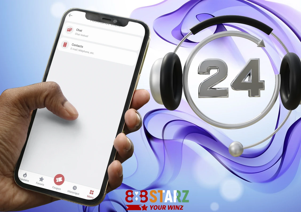 Moyens de contacter le service clientèle 24h/24 et 7j/7