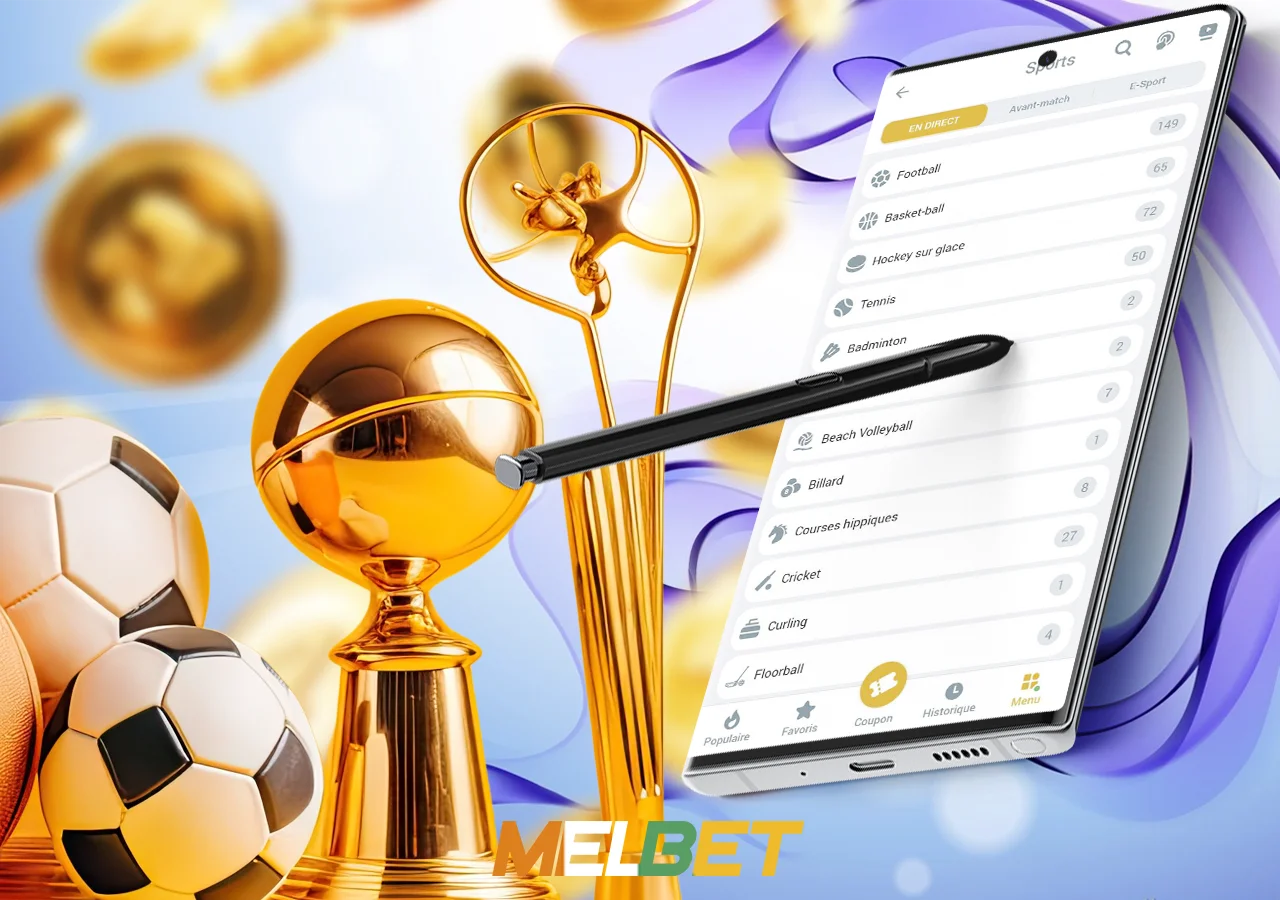 Paris sportifs Melbet avec de grosses cotes